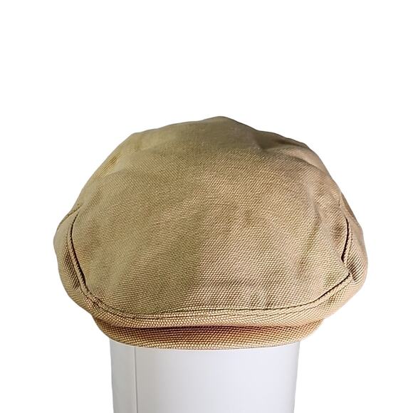 Duluth Trading Co. Cotton Newsboy Tan Cap Hat Medium - Picture 1 of 10